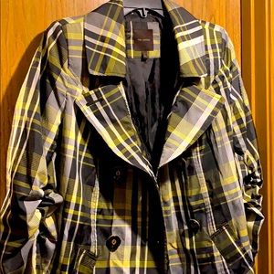 Mid- length trench coat